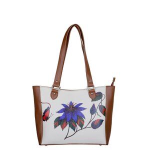 Printed Leather Shoulder Tote Bag for Women–Sling Bag Daily Use Purse for Office